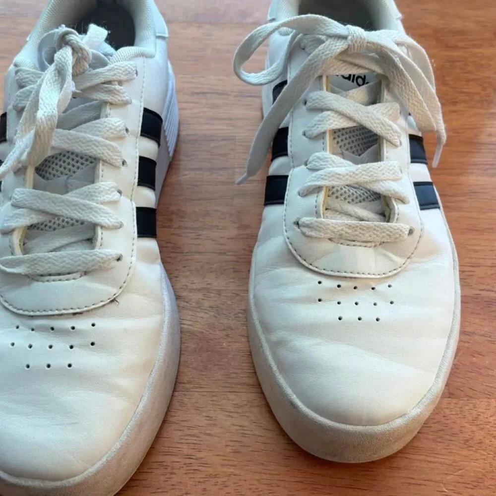 Adidas Women's White and Black Trainers